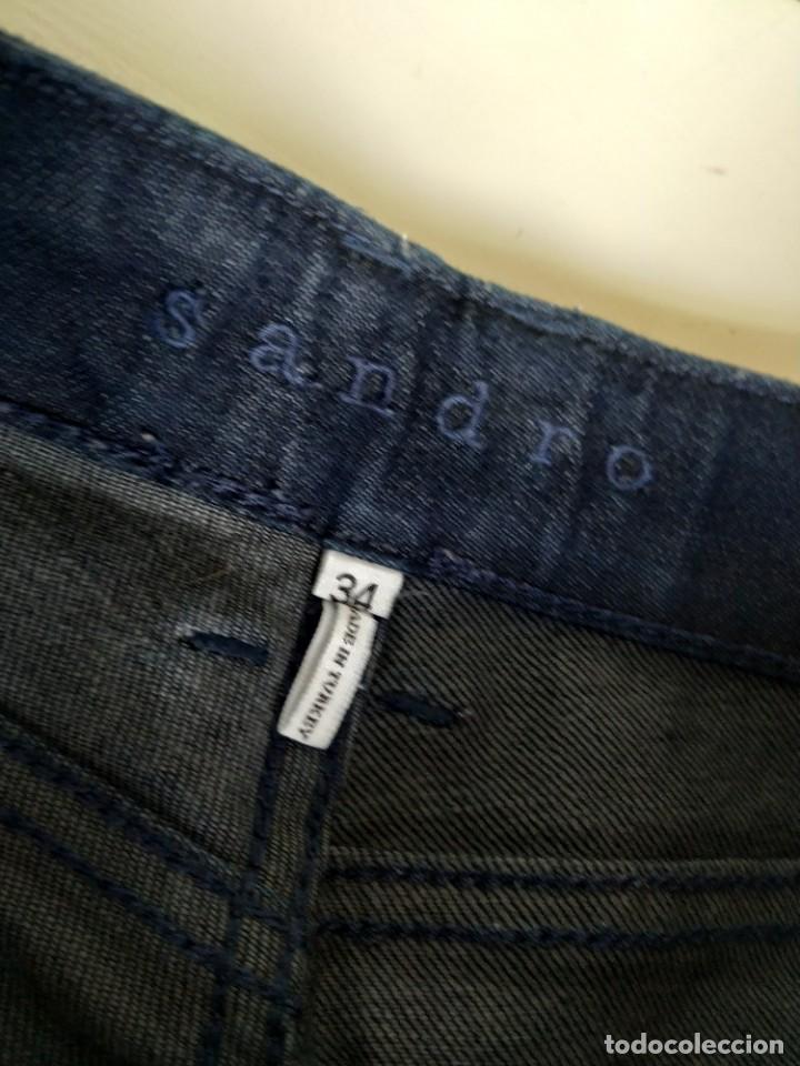 Segunda mano: Pantalones vaqueros Sandro. Talla 34. Algod&oacute;n y poli&eacute;ster - Foto 6