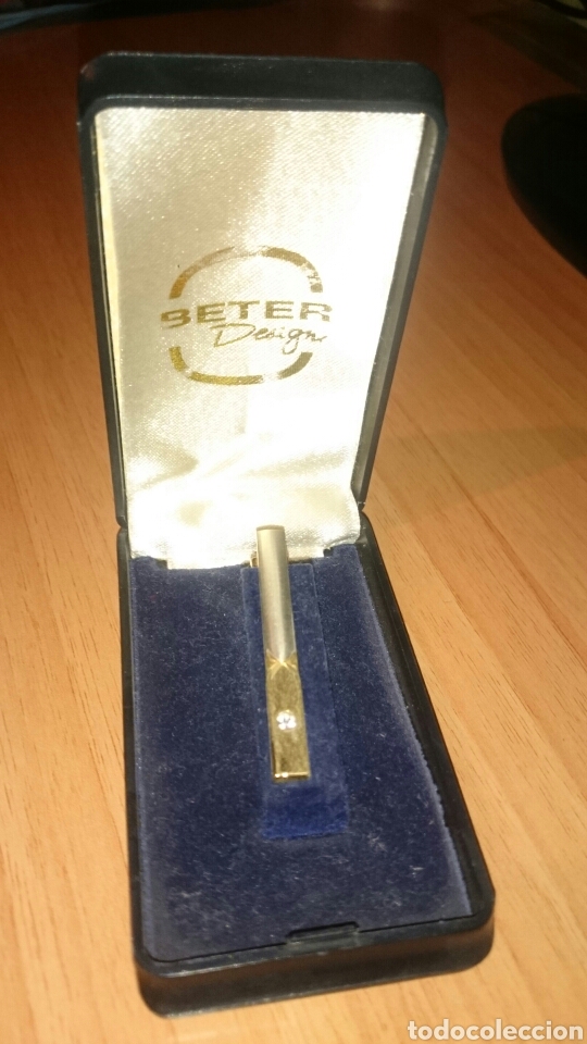 Segunda mano: Alfiler de corbata dorado, Seter design - Foto 1