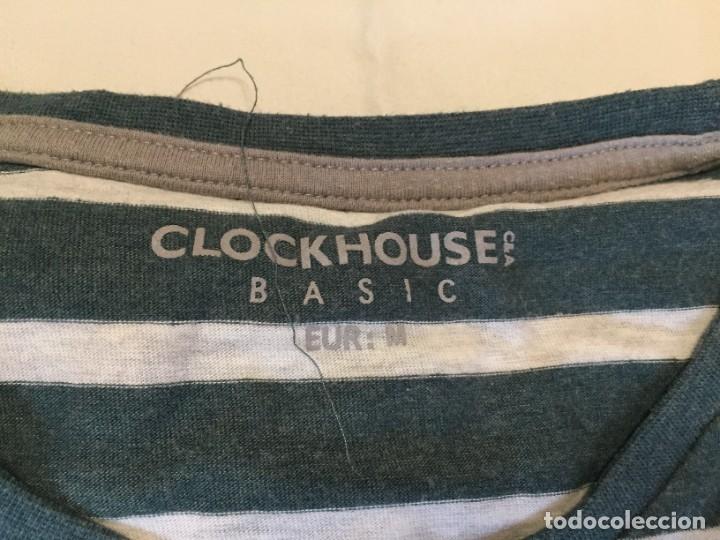 Segunda mano: Camiseta Verde y Blanca a Rayas Talla M C&A Basic - Foto 4