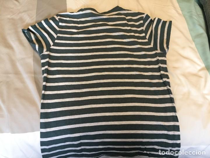 Segunda mano: Camiseta Verde y Blanca a Rayas Talla M C&A Basic - Foto 3