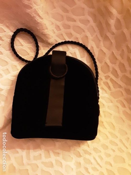 Segunda mano: Bolso de terciopelo y raso negro - Foto 3