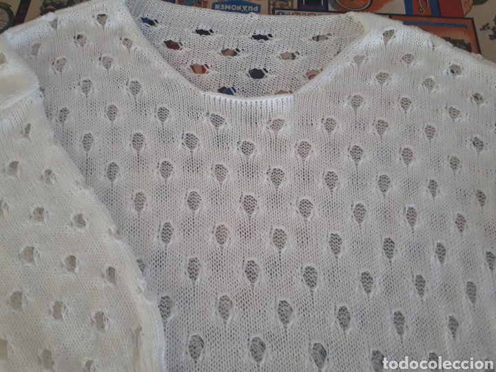 Segunda mano: Jersey blanco algod&oacute;n talla M - Foto 2