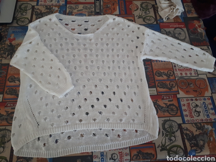 Segunda mano: Jersey blanco algod&oacute;n talla M - Foto 1