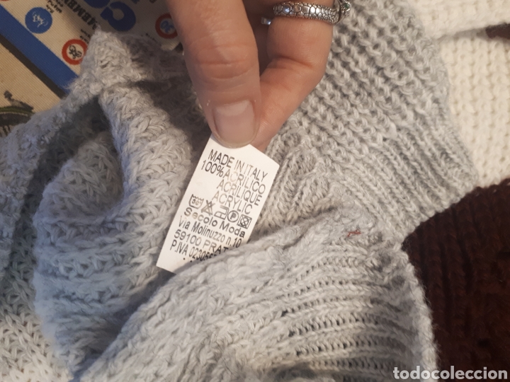 Segunda mano: Jersey gris granate blanco talla &uacute;nica - Foto 2