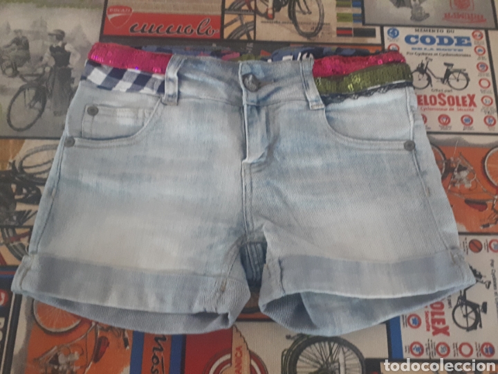 pantalón corto short tejano vaquero desigual ni - Comprar ropa y  complementos de segunda mano en todocoleccion - 277467058