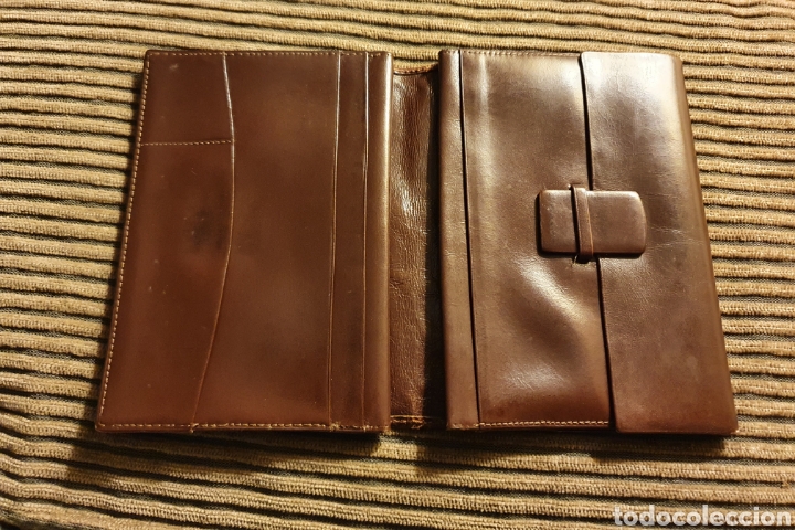 Segunda mano: Cartera monedero vintage marr&oacute;n - Foto 6
