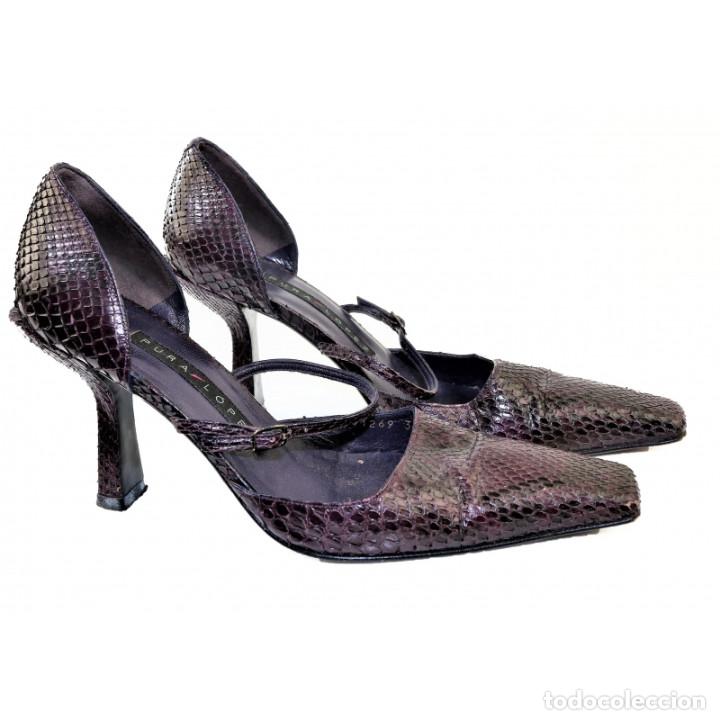zapatos pura lópez serpiente morado - Buy Second Hand Clothing and  Accessories at todocoleccion - 316969488