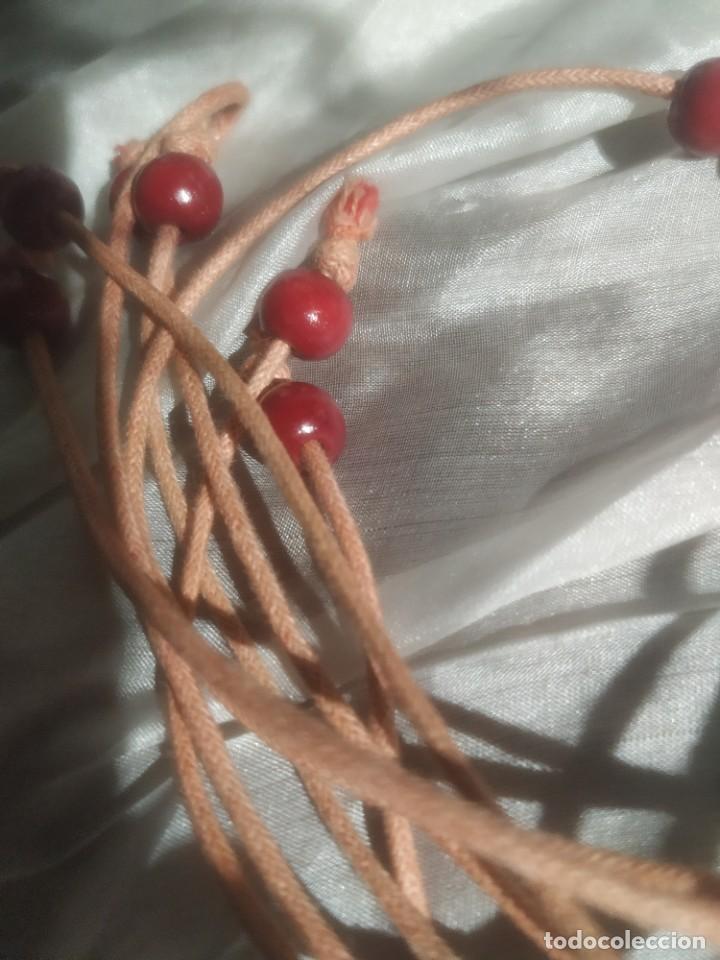Segunda mano: Cintur&oacute;n rojo de abalorios de madera - Foto 4