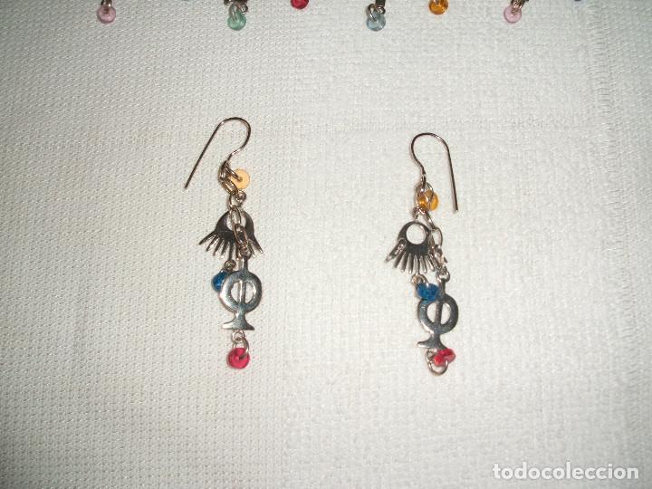 Segunda mano: Conjunto plata de pendientes y pulsera - Foto 2