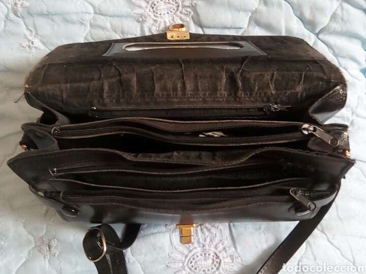 Segunda mano: Bolso cuero/11 compartimentos - Foto 7