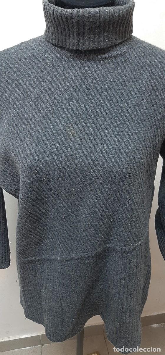 Segunda mano: Su&eacute;ter de polo oversize vintage, gris(16.2) - Foto 2