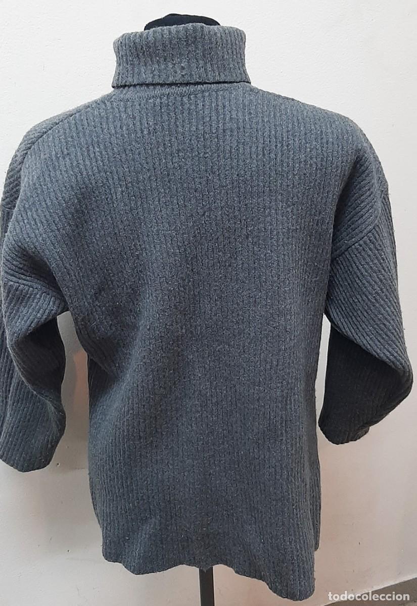 Segunda mano: Su&eacute;ter de polo oversize vintage, gris(16.2) - Foto 4