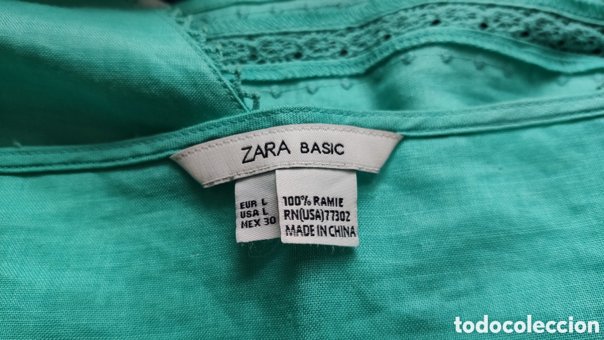 top de lino.zara. talla 40 - Buy Second-hand clothing and accessories on  todocoleccion