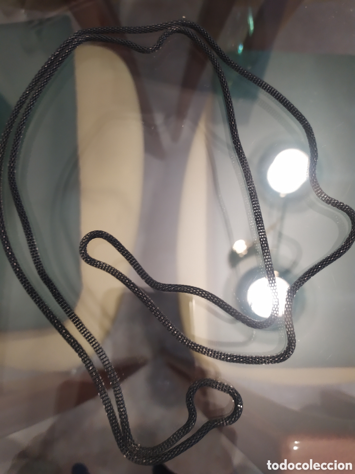 Segunda mano: Collar cord&oacute;n metalico - Foto 1