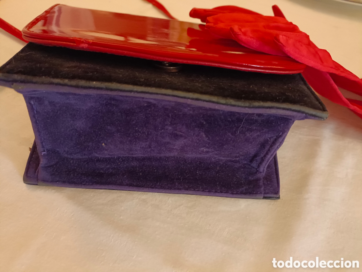 Segunda mano: Bolso rojo combinado con color malva - Foto 4