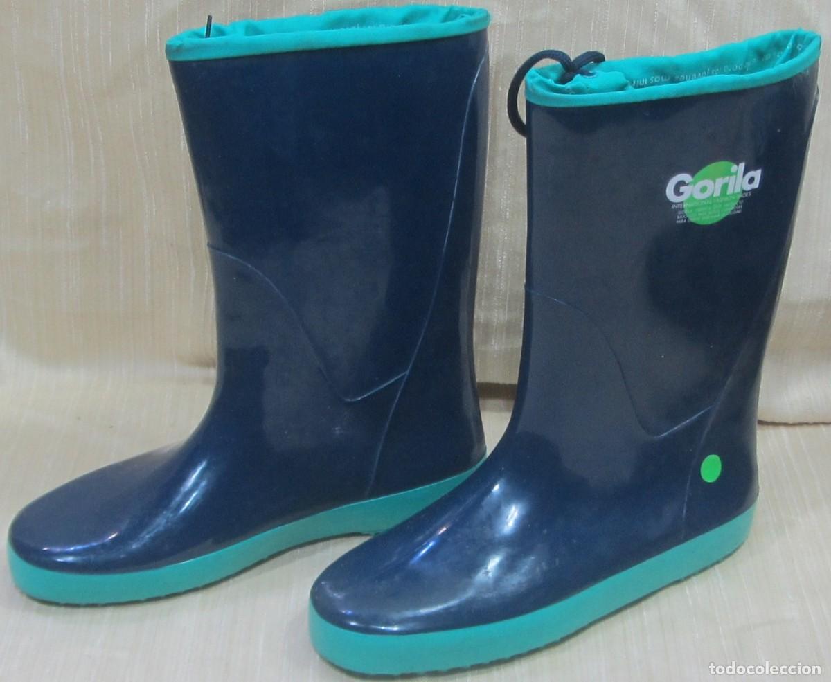 botas agua lluvia gorila 40-41. azul marino- tu - Buy Second-hand clothing  and accessories on todocoleccion