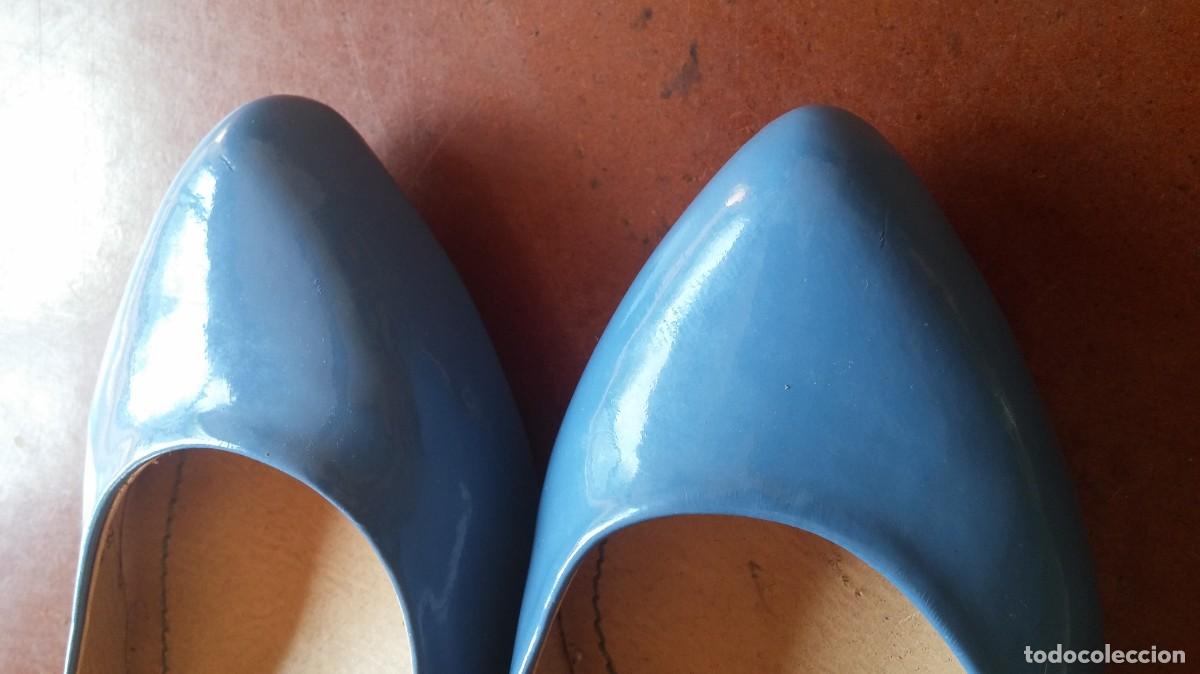 Zapatos mujer azul discount celeste