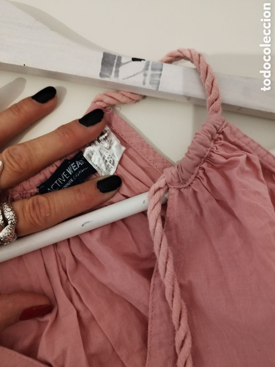 Segunda mano: Camisa rosa cuerdas - Foto 3