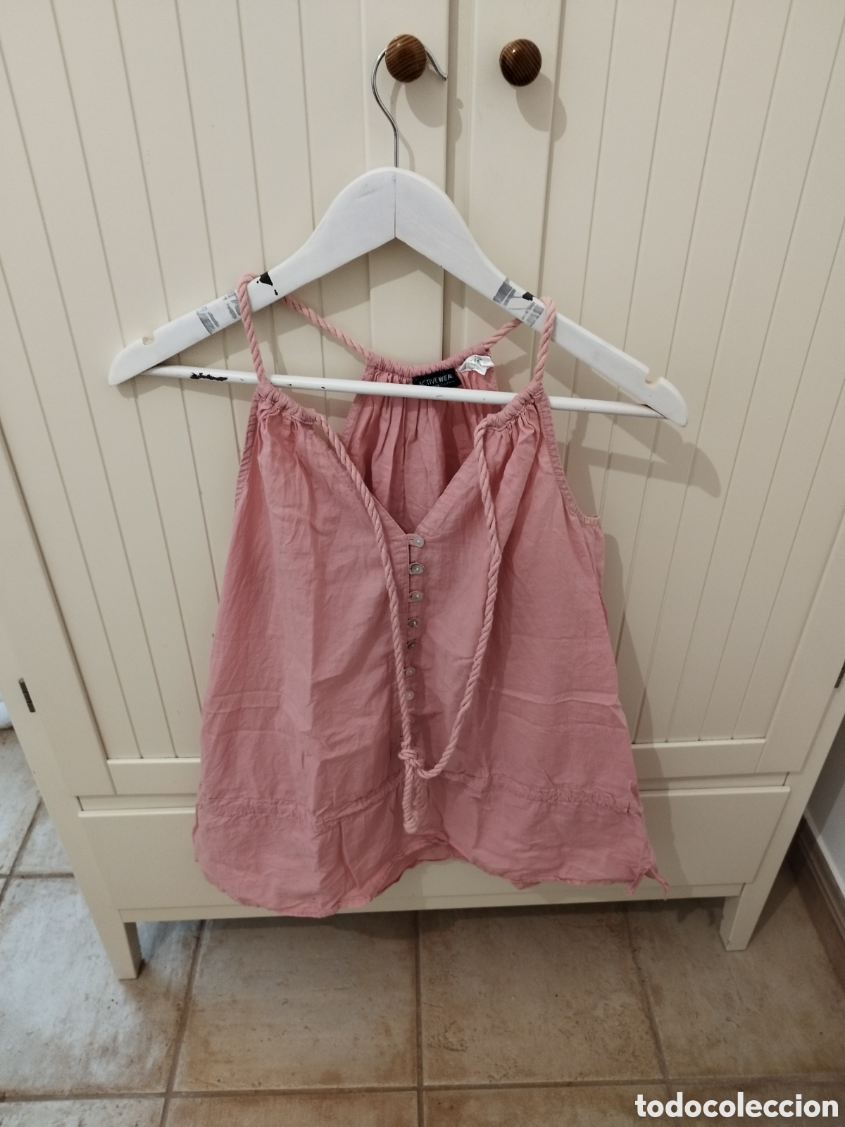 Segunda mano: Camisa rosa cuerdas - Foto 1
