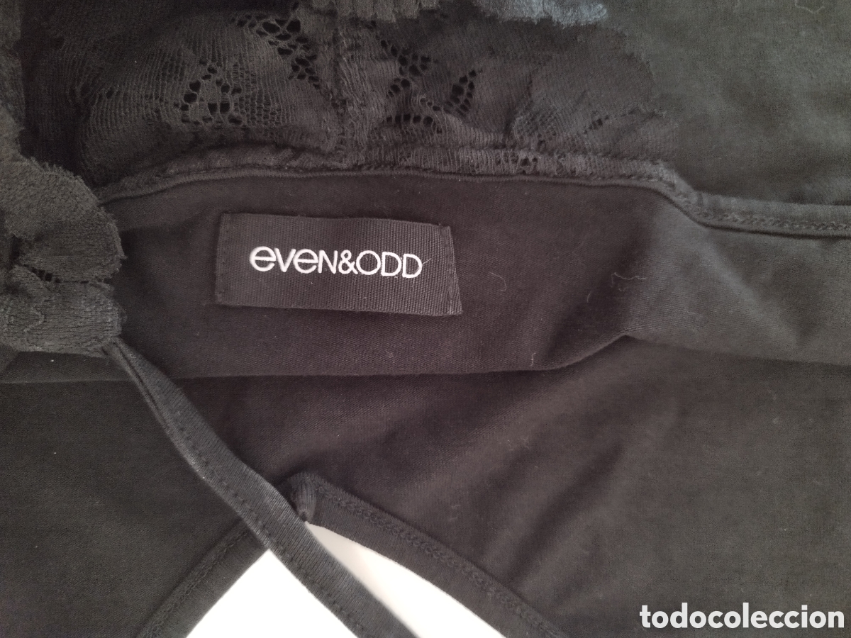 Segunda mano: Camiseta top negro puntilla - Foto 3