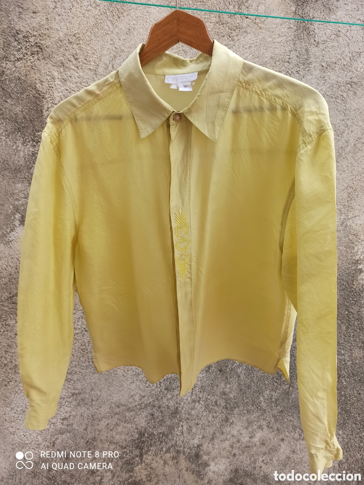 Segunda mano: Blusa 100% seda, con bordado - Foto 7