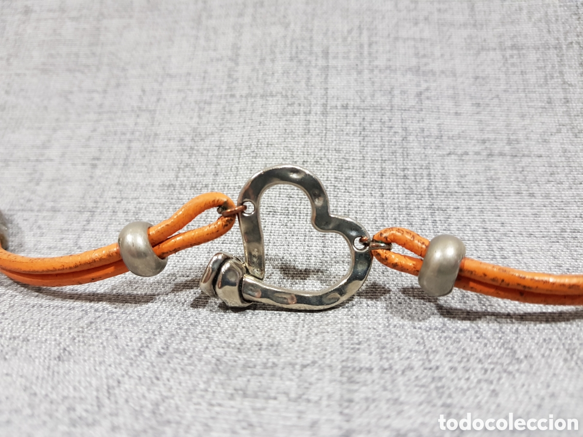 Segunda mano: PULSERA DE CUERO CON CORAZ&Oacute;N DE METAL - Foto 8