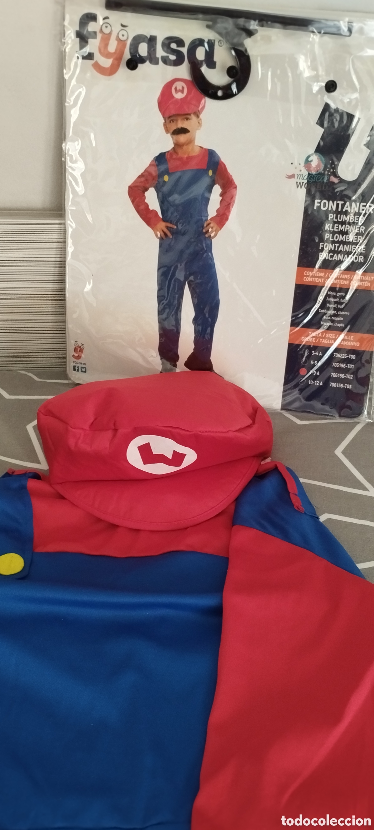 Segunda mano: Disfraz Mario Bros 7-9 a&ntilde;os - Foto 6