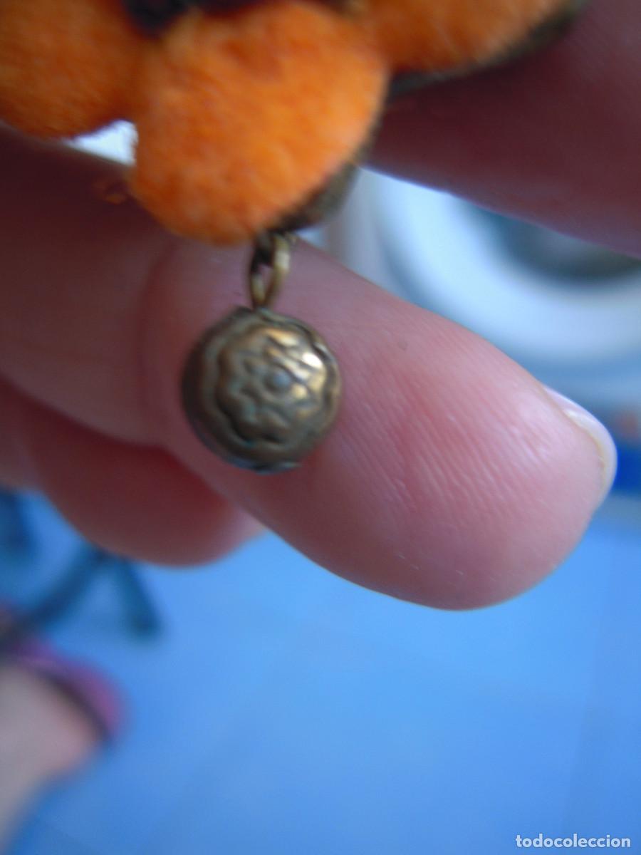 Segunda mano: Pendientes metal flor naranja fieltro - Foto 7