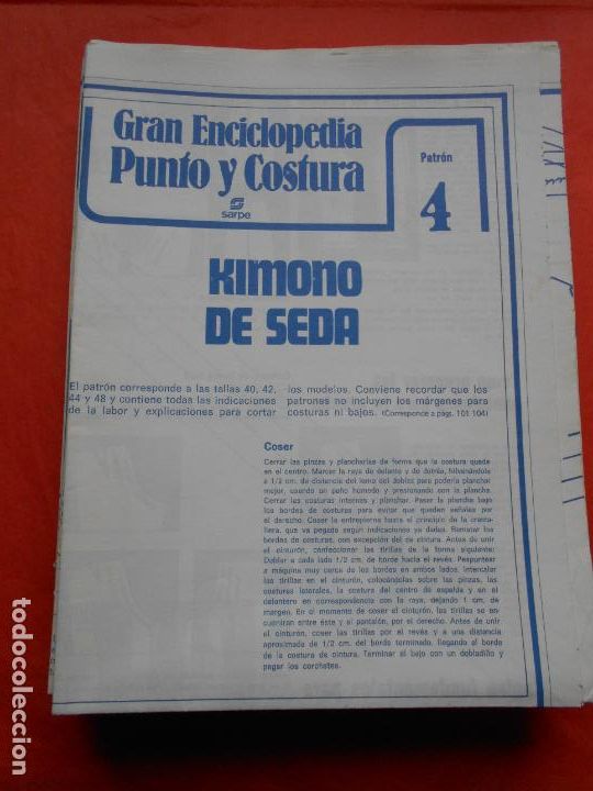 Segunda mano: PATRON KIMONO DE SEDA - Foto 1