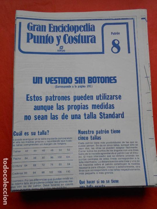 Segunda mano: PATRON UN VESTIDO SIN BOTONES - Foto 1