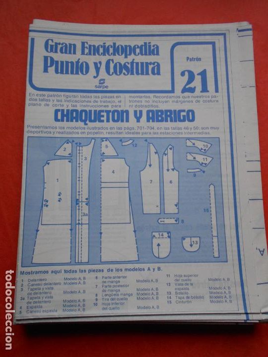 Segunda mano: PATRON CHAQUETON Y ABRIGO - Foto 1