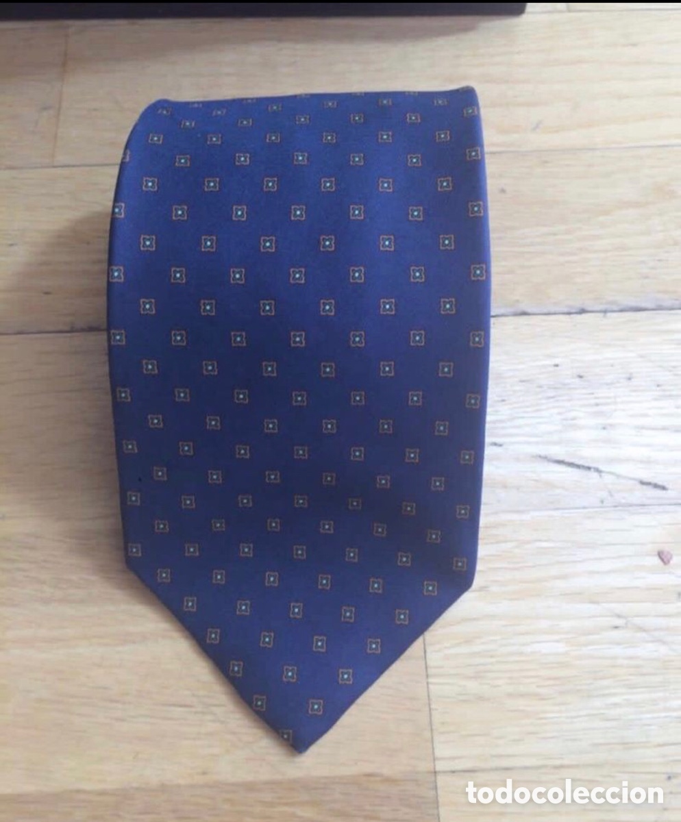 Segunda mano: Corbata seda italiana azul - Foto 3