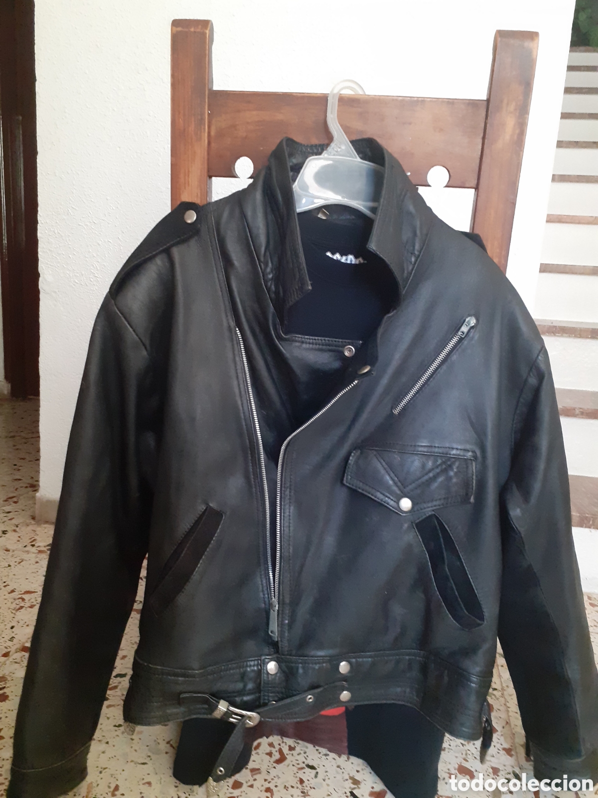 Segunda mano: Chaqueta de cuero rock - Foto 4