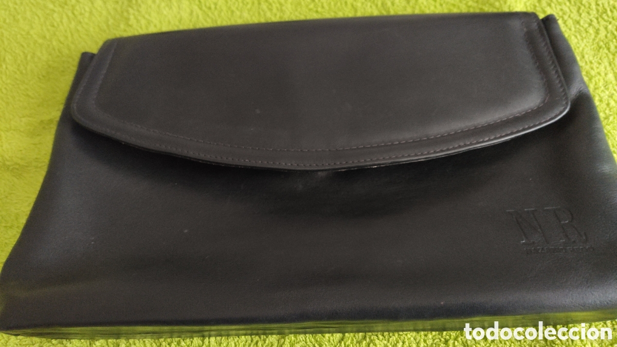 Segunda mano: Bolso de mano. Piel Azul. - Foto 3