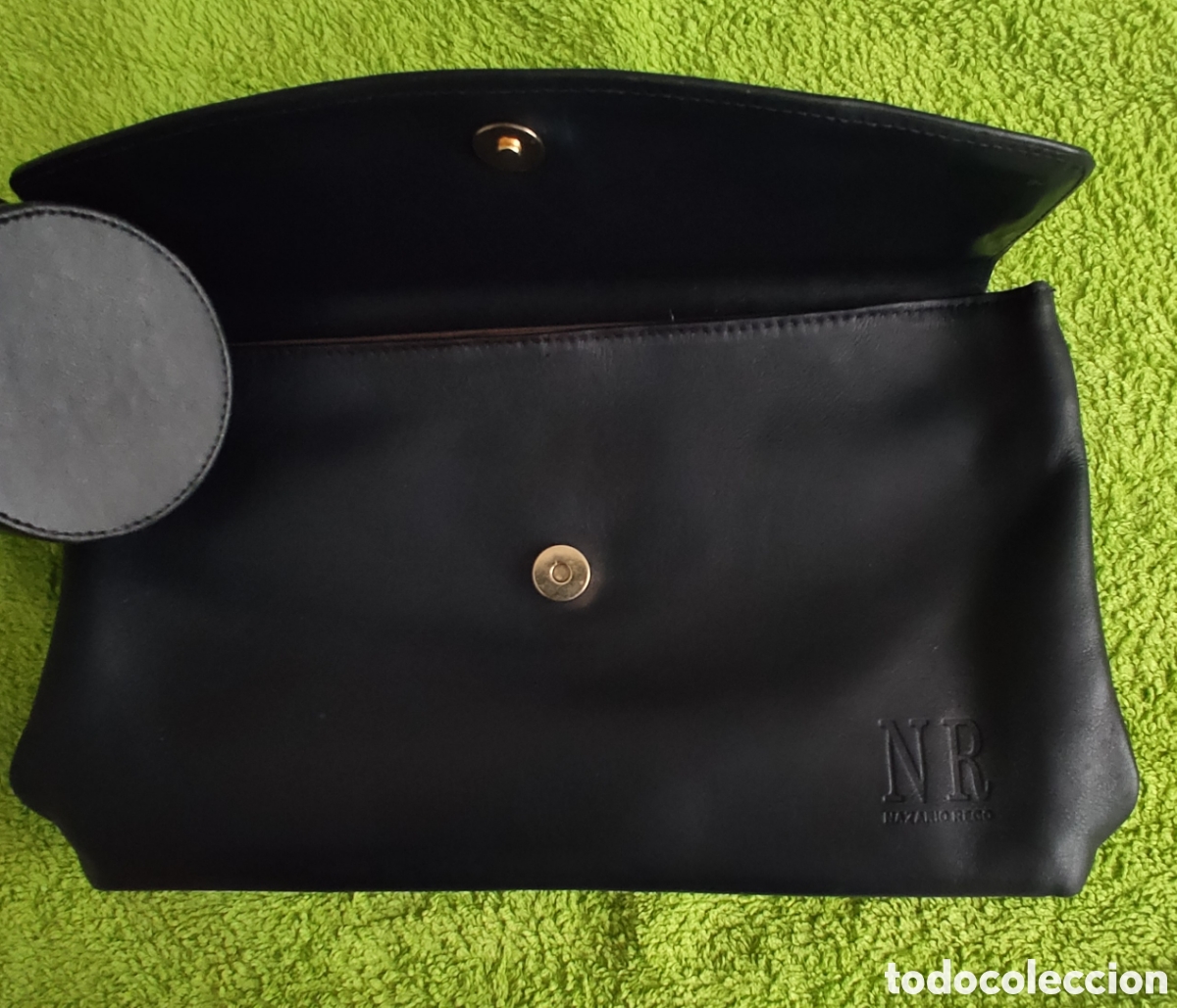 Segunda mano: Bolso de mano. Piel Azul. - Foto 4
