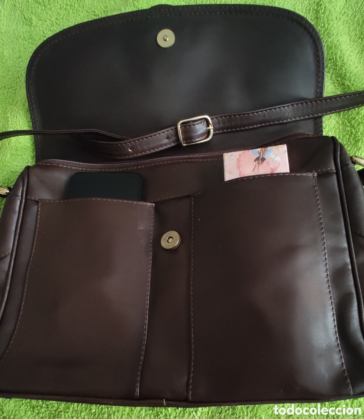 Segunda mano: Bolso cartera marr&oacute;n. - Foto 5