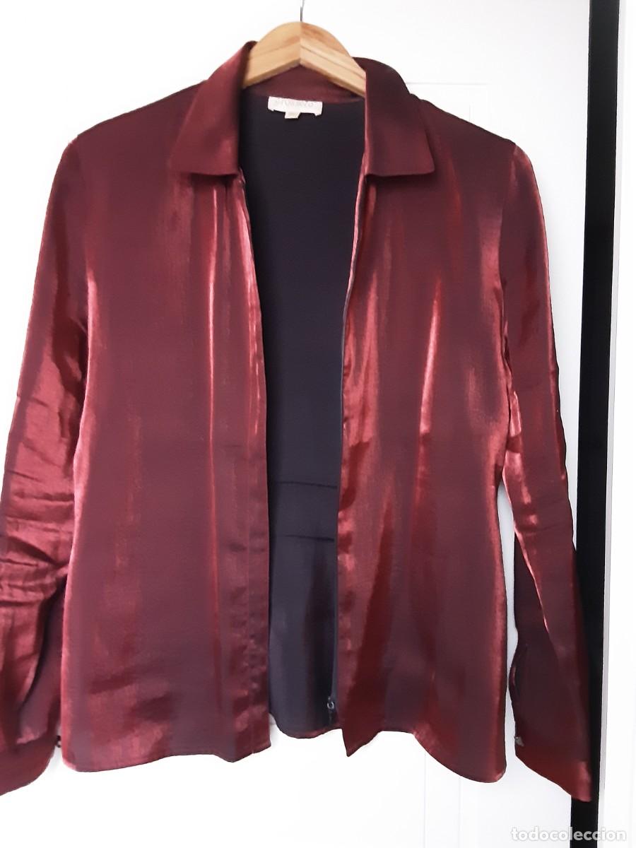 Segunda mano: Camisa tipo chaqueta en color burdeos moda - Foto 2