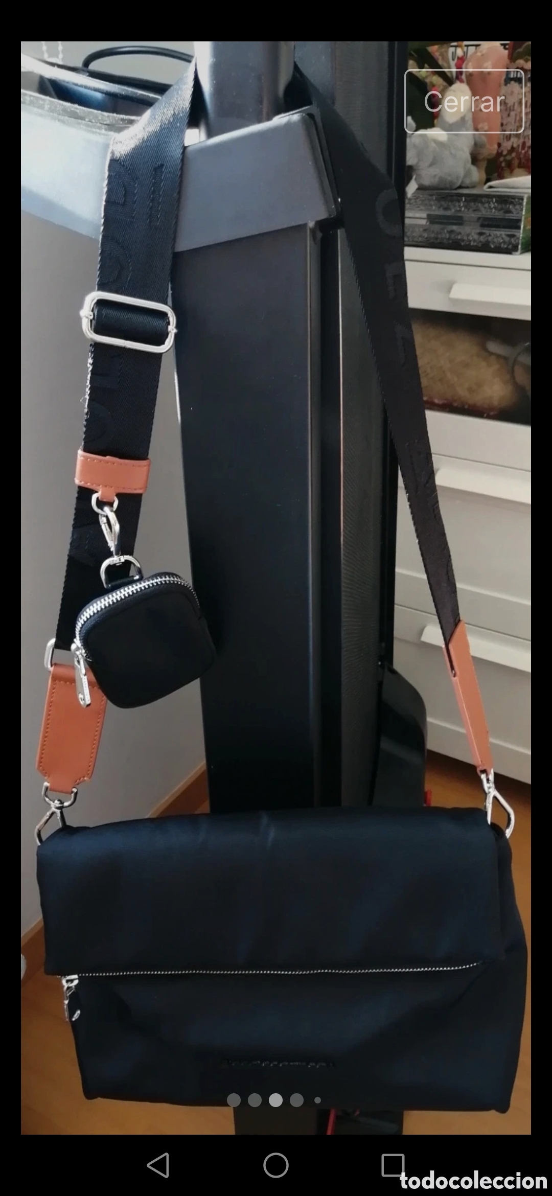 Segunda mano: Bolso de nylon negro de Adolfo Dominguez - Foto 3