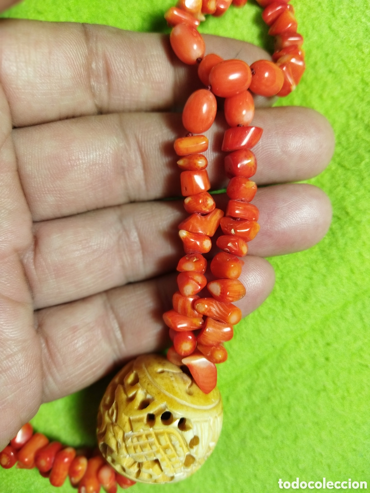 Segunda mano: Collar coral y hueso - Foto 2