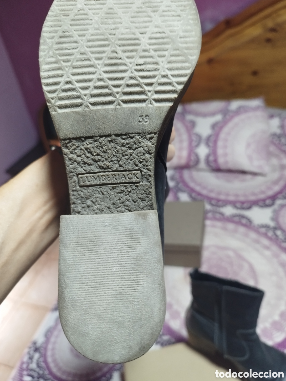 Segunda mano: Bot&iacute;n de piel Lumberjack talla 38 - Foto 4