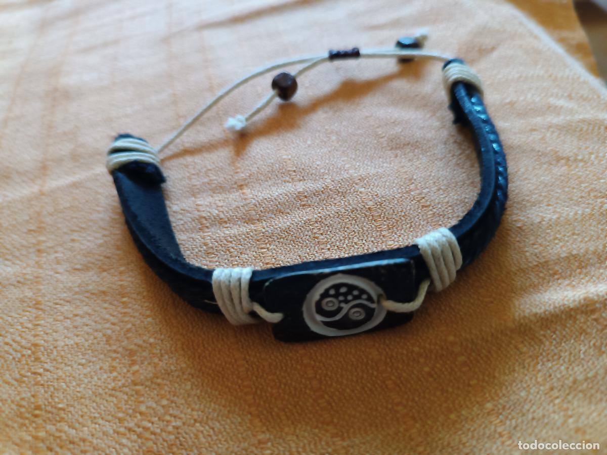 Segunda mano: PULSERA DE CUERO DEL YIN-YANG - Foto 1