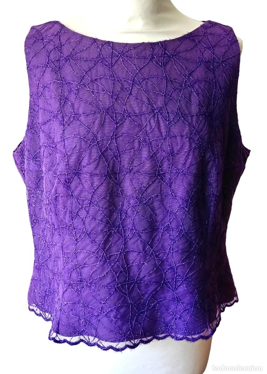 Segunda mano: Top de pedreria morado - Foto 1