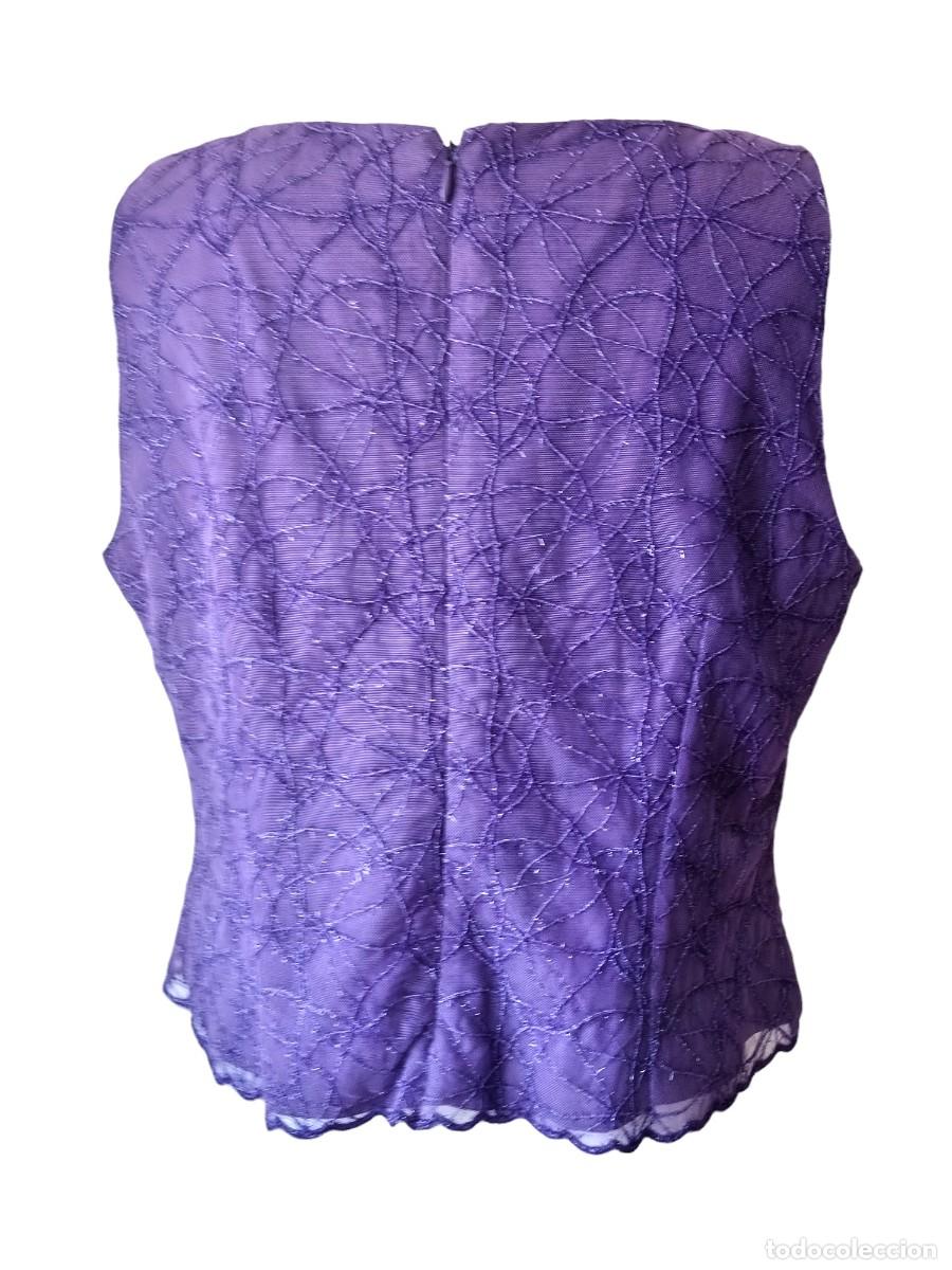Segunda mano: Top de pedreria morado - Foto 2