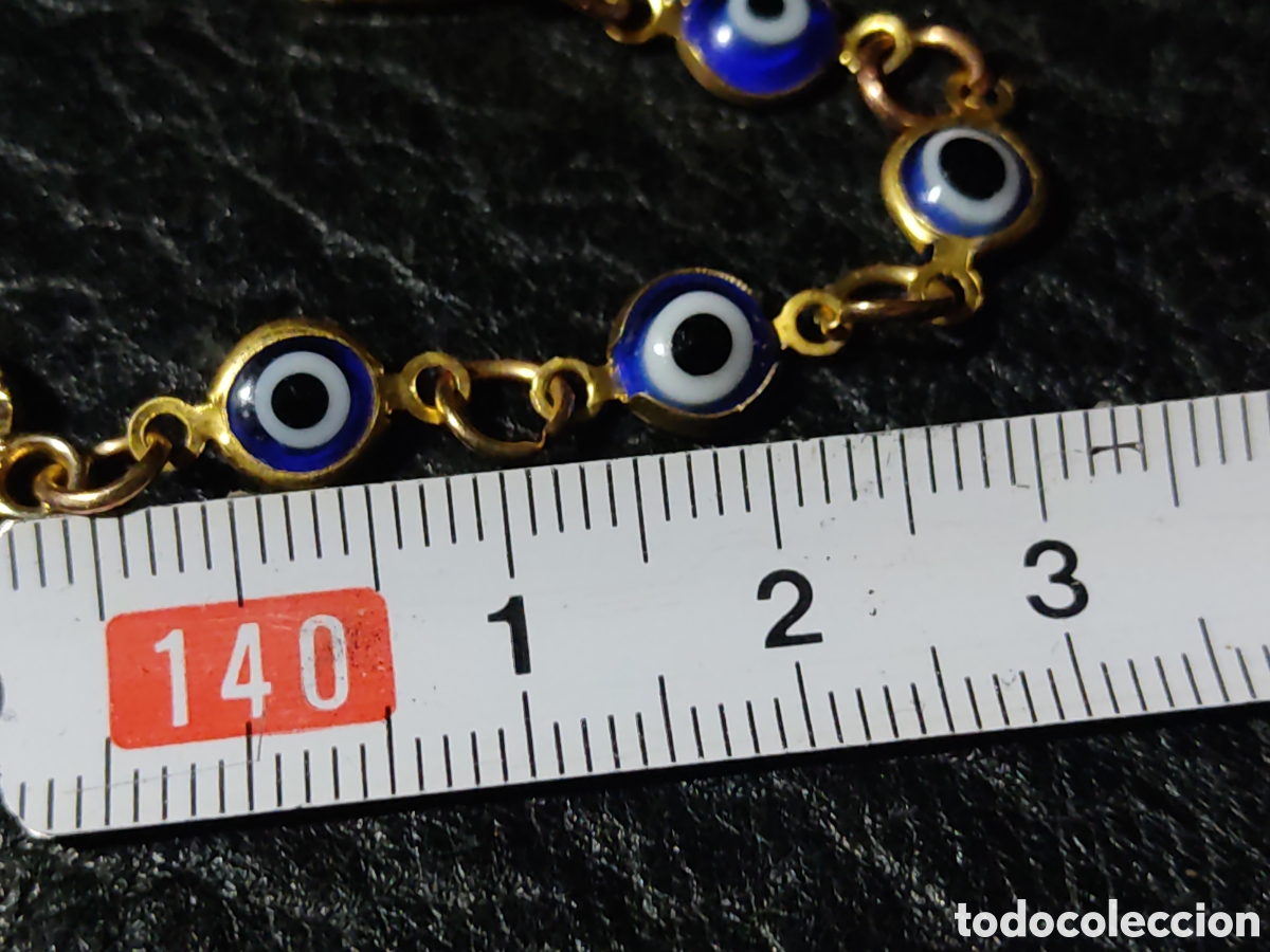 Segunda mano: Pulsera ojo turco dorada. - Foto 3