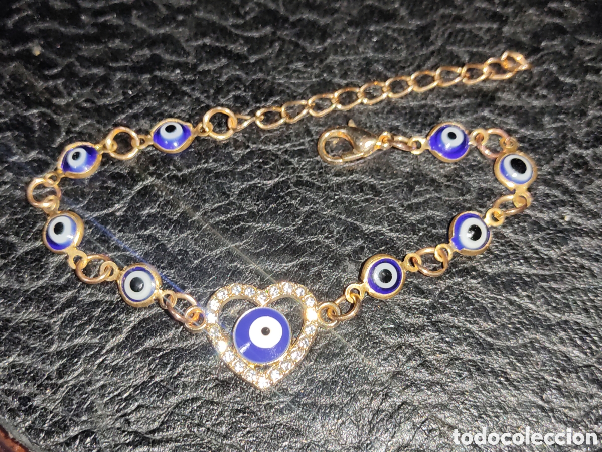 Segunda mano: Pulsera ojo turco dorada. - Foto 4