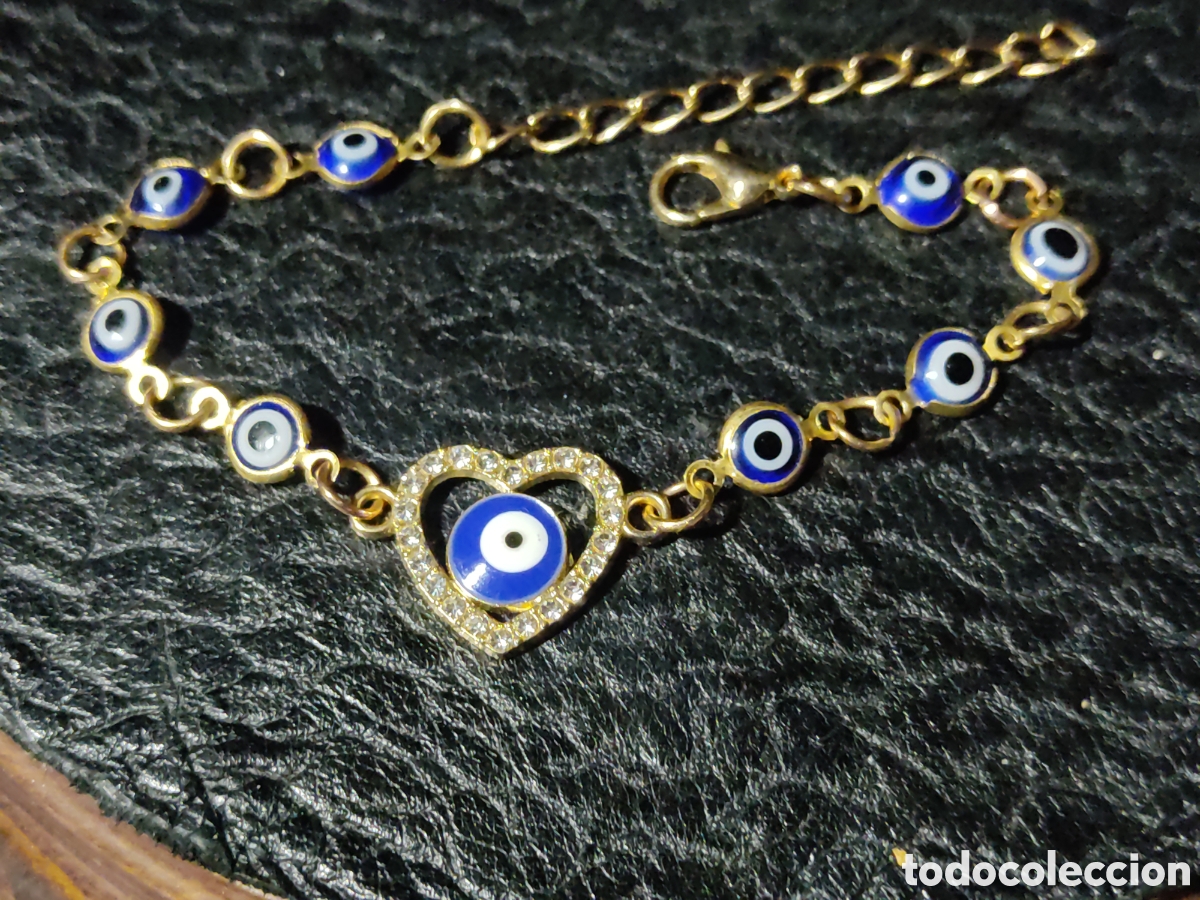 Segunda mano: Pulsera ojo turco dorada. - Foto 1