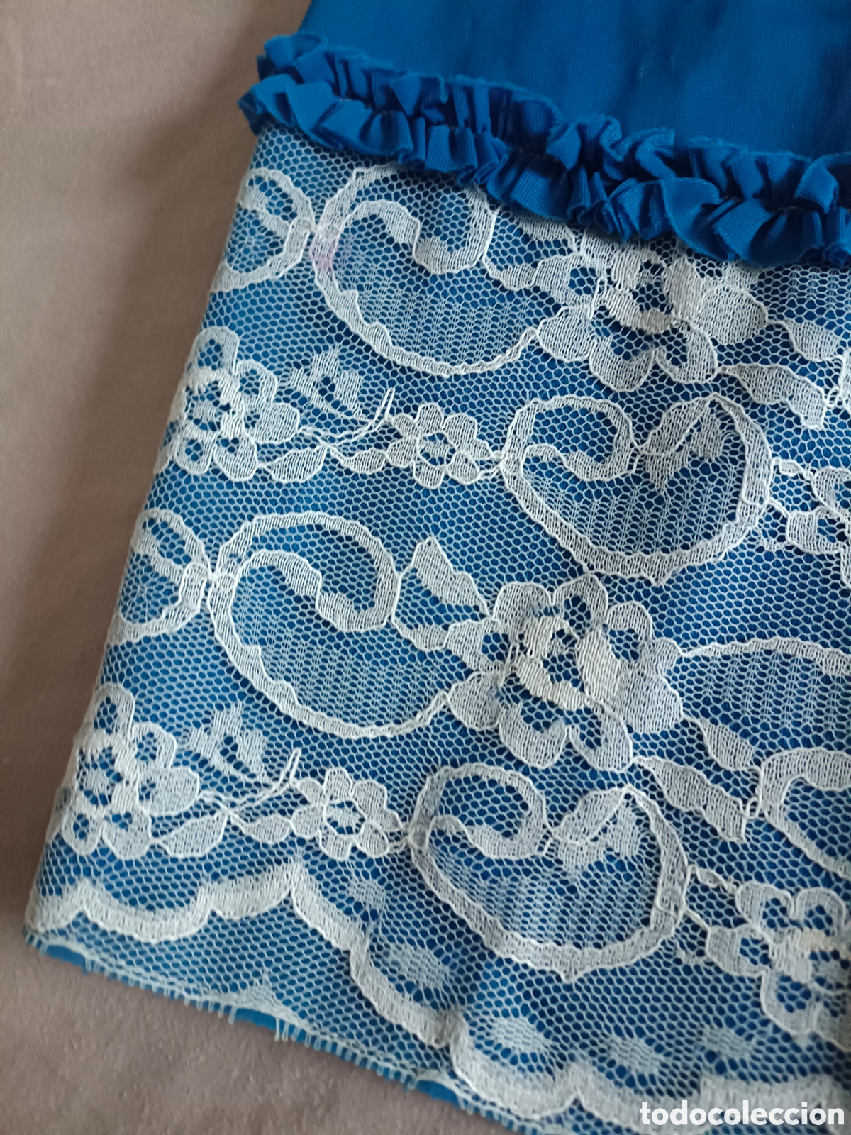 Segunda mano: Bata ligera neglig&eacute; azul - Foto 2