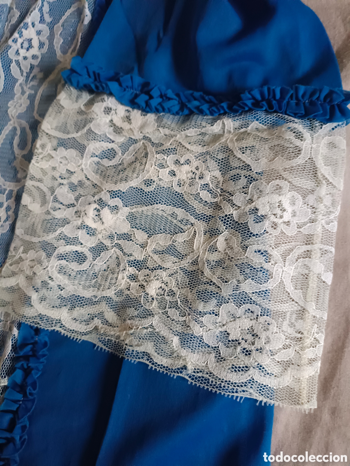Segunda mano: Bata ligera neglig&eacute; azul - Foto 3