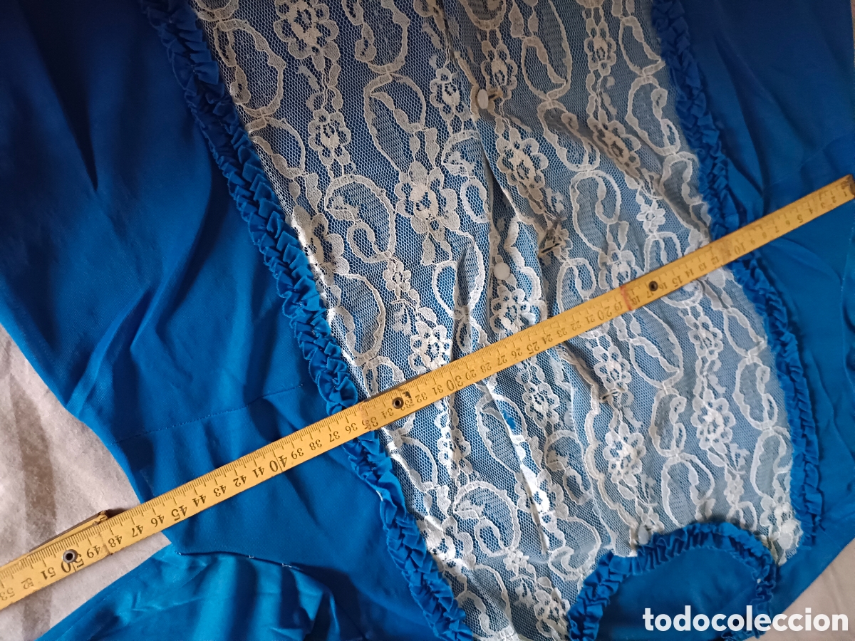 Segunda mano: Bata ligera neglig&eacute; azul - Foto 4