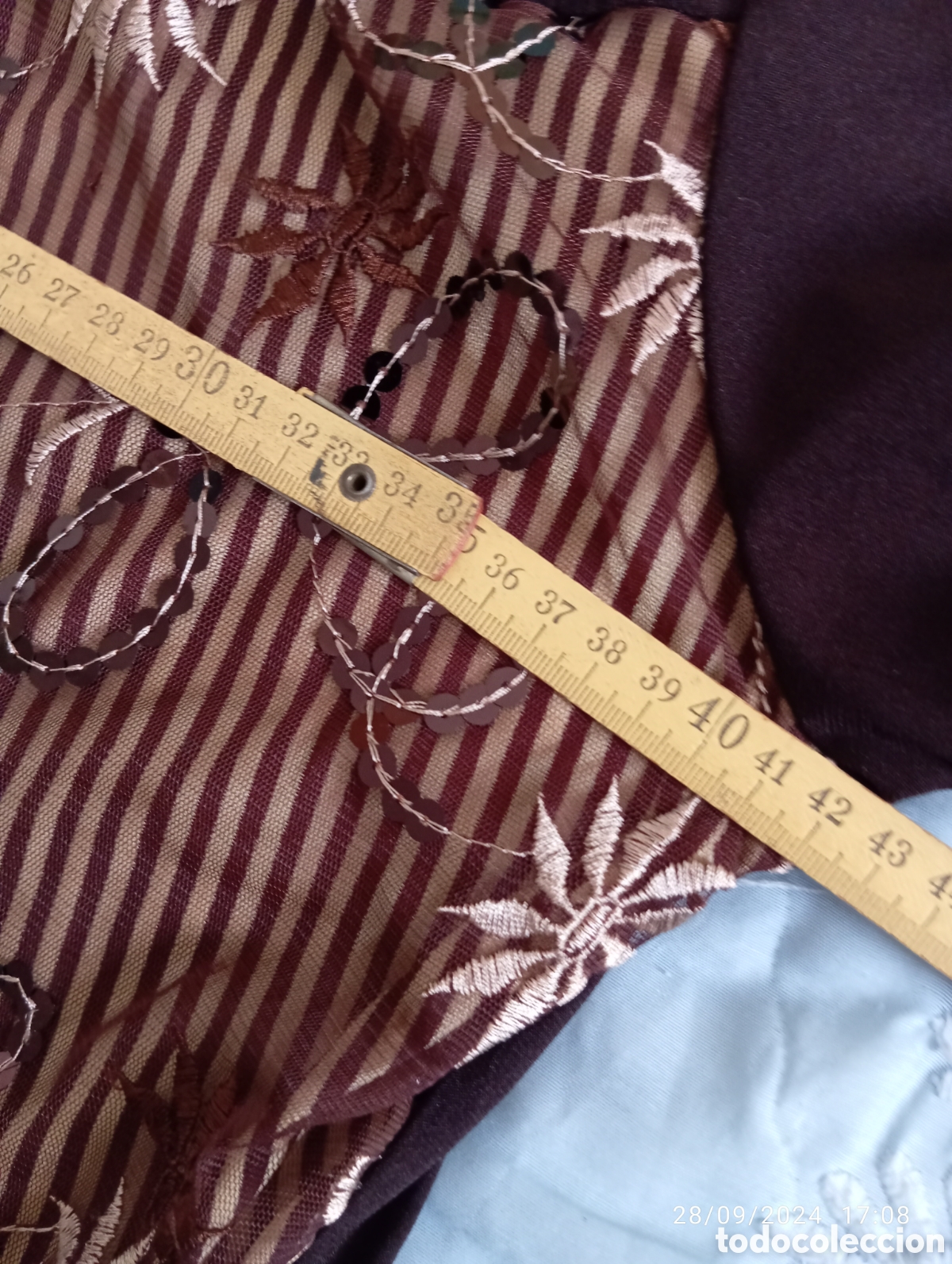 Segunda mano: Blusa algod&oacute;n bordada con perlas - Foto 7